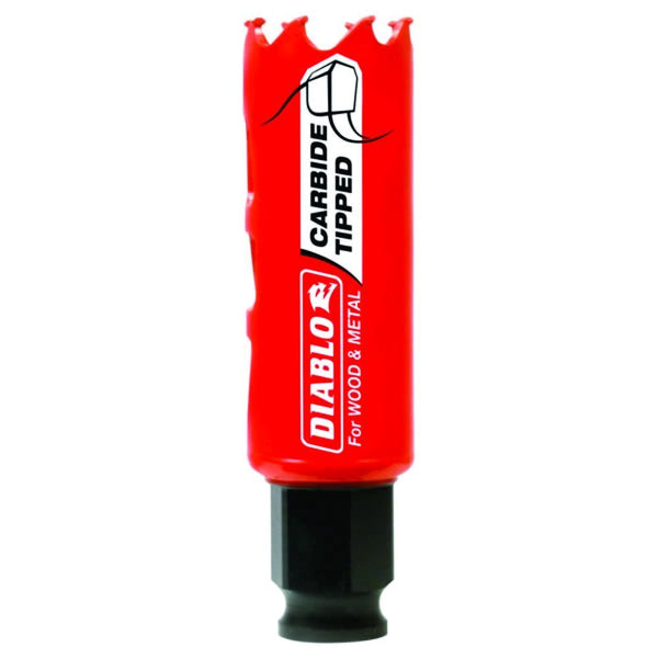 Diablo DHS1063CT Carbide‑Tipped Wood & Metal Holesaw, 1-1/16" Dia.