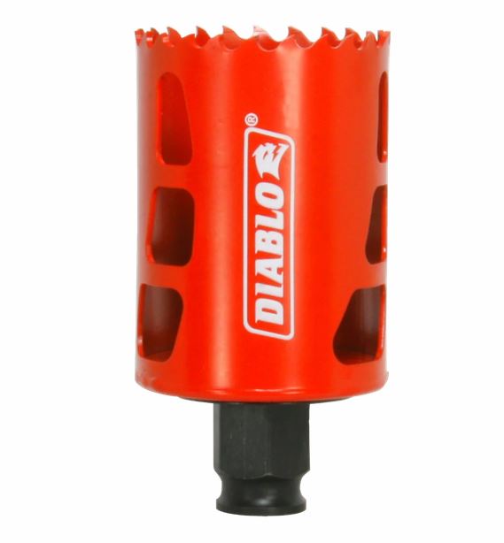 Diablo DHS2500 Bi-Metal Cutting Edge High Performance Hole Saw, 2-1/2" Dia