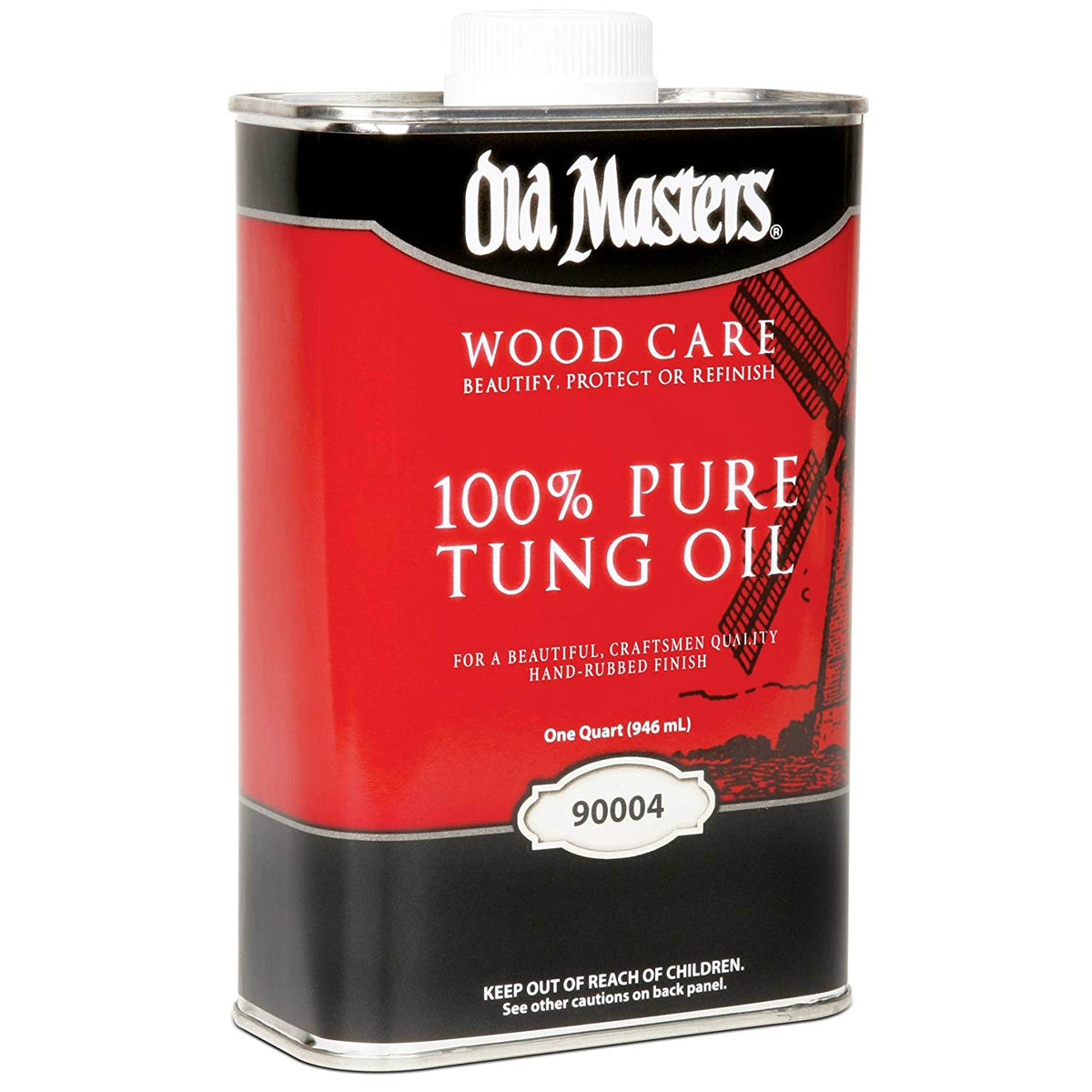 Old Masters 90004 Pure Tung Oil, 1 Qt