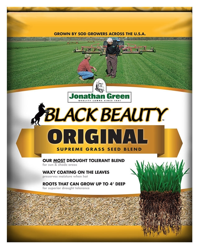 Jonathan Green 10317 Black Beauty Original Grass Seed Blend, 4500 Sqft, 15 Lb