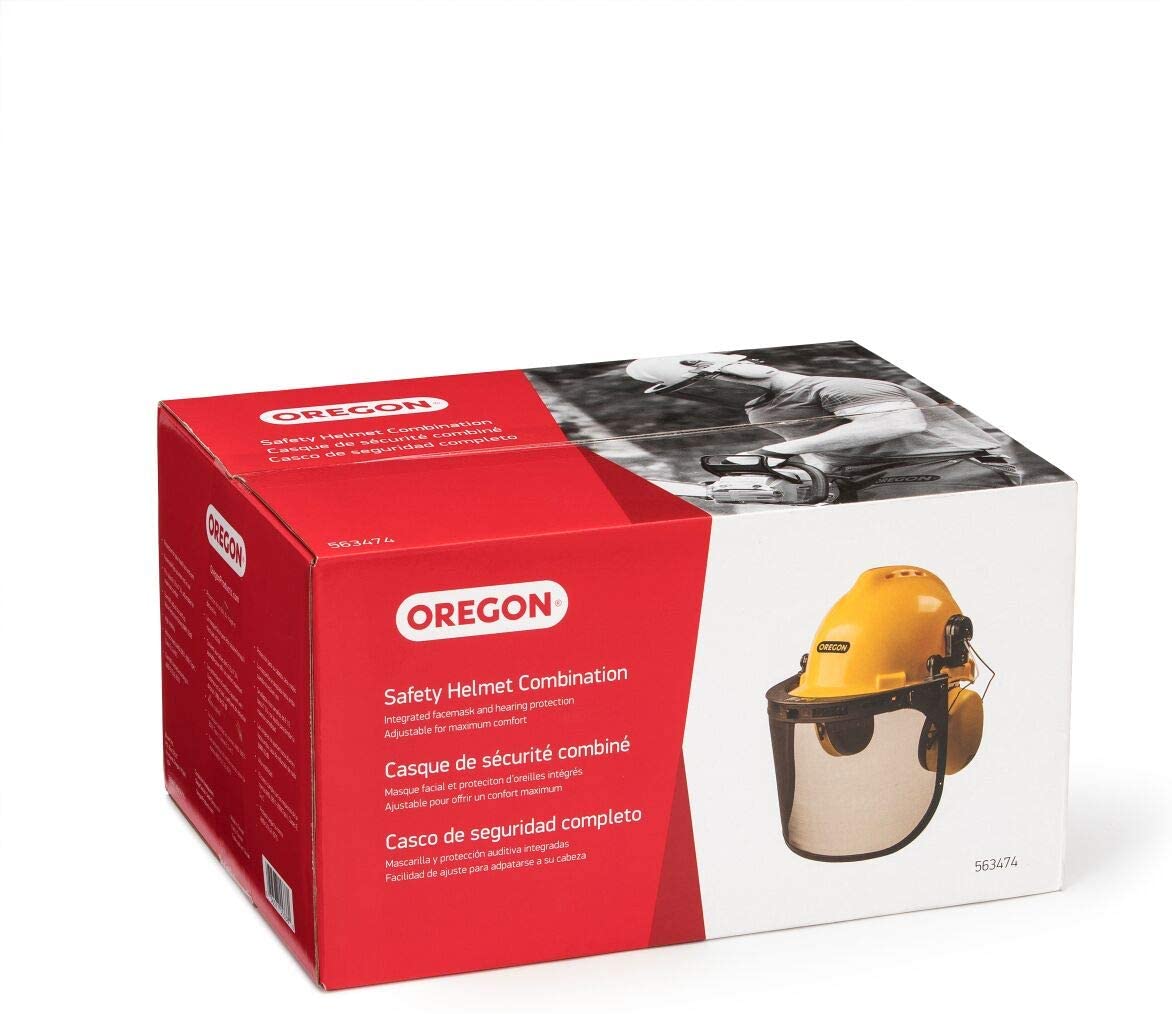 Oregon 563474 Chainsaw Safety Protective Helmet With Visor Combo Set
