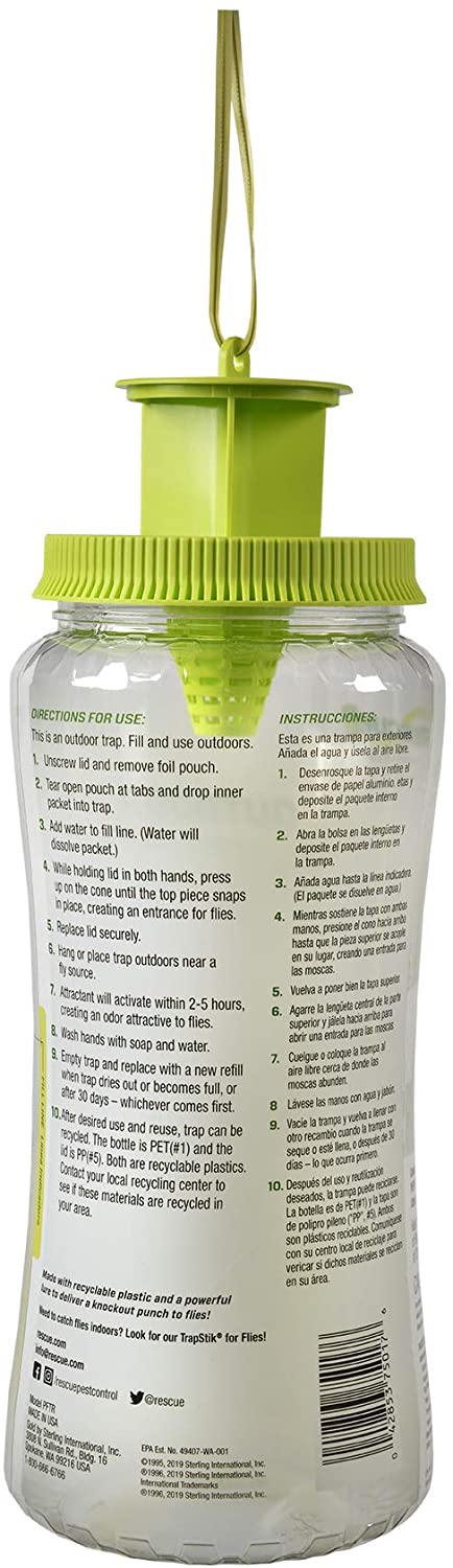 Rescue PFTR-BB4 Pop Reusable Outdoor Fly Trap