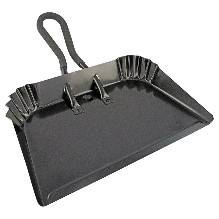 Simple Spaces DL-5006 Steel Dust Pan, 17", Black