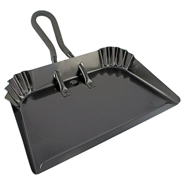 Simple Spaces DL-5006 Steel Dust Pan, 17", Black