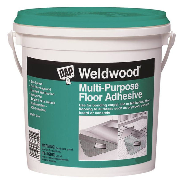 Dap 00141 Weldwood Multi-Purpose Floor Adhesive, 1-Quart