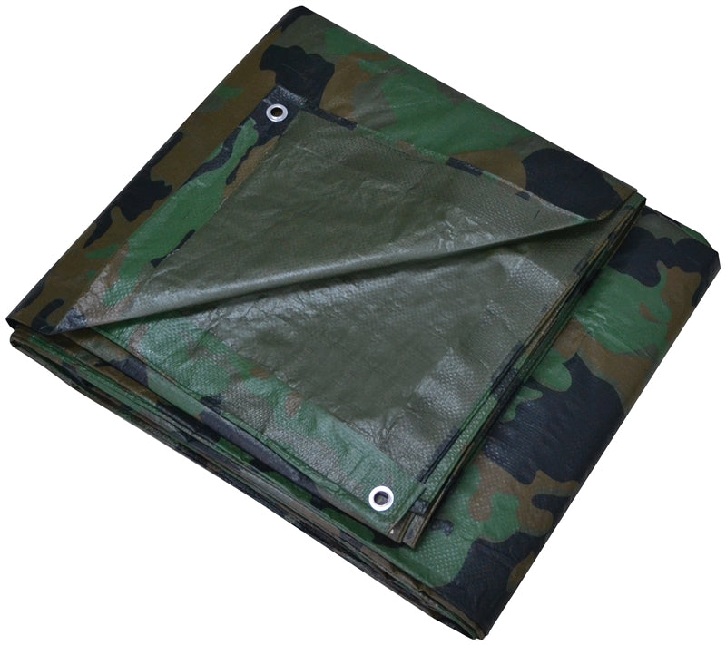 Prosource C1212110 Camouflage Tarp, 12&#039;x16&#039;