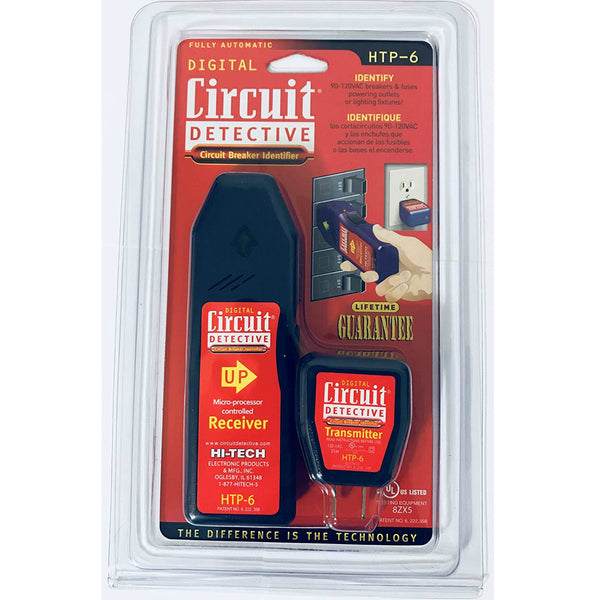 Hi-Tech HTP-6 Circuit Detective Digital Circuit Breaker Identifier, 90-120V