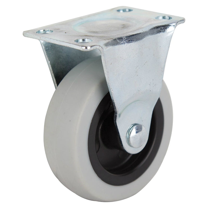 ProSource JC-N02-G Rigid Caster with Brake, Grey, 3 in