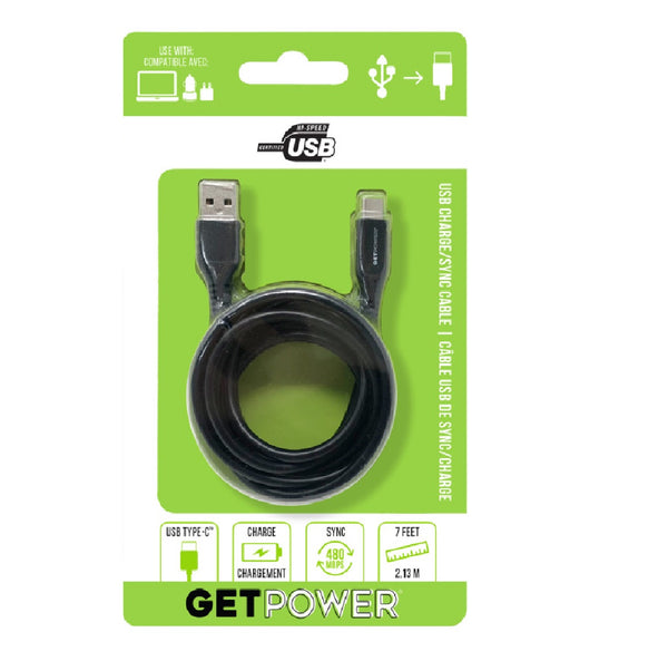 GetPower GP-XL-USB-C Charging and Sync USB Cable