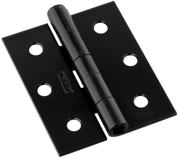 National Hardware N236-036 Steel Barrel Screen Door Hinge, Black, 3" x 2-1/2"