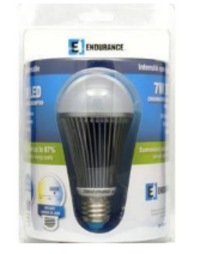 Endurance LGP-UL001-7-END Medium Screw Non-Dimmable LED Bulb, 4 Watts