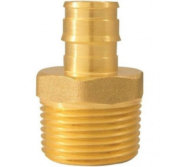 Apollo Valves EPXMA1234 Brass Pipe Adapter, 1/2" x 3/4"