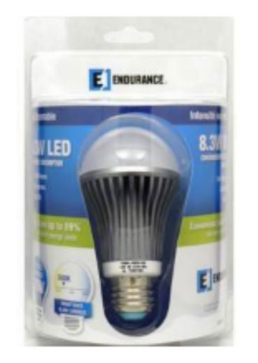 Endurance LG60RB4-D-END Dimmable LED Bulb, 8.2 Watts