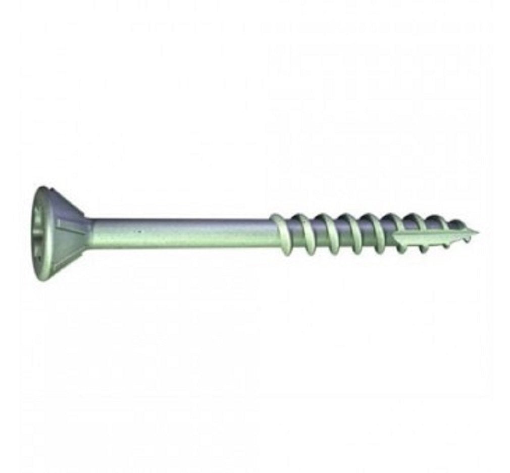 Grabber VBG10400G Flat Head Coarse Thread Deck Screws, Gray, #10 x 4", 5 Lbs