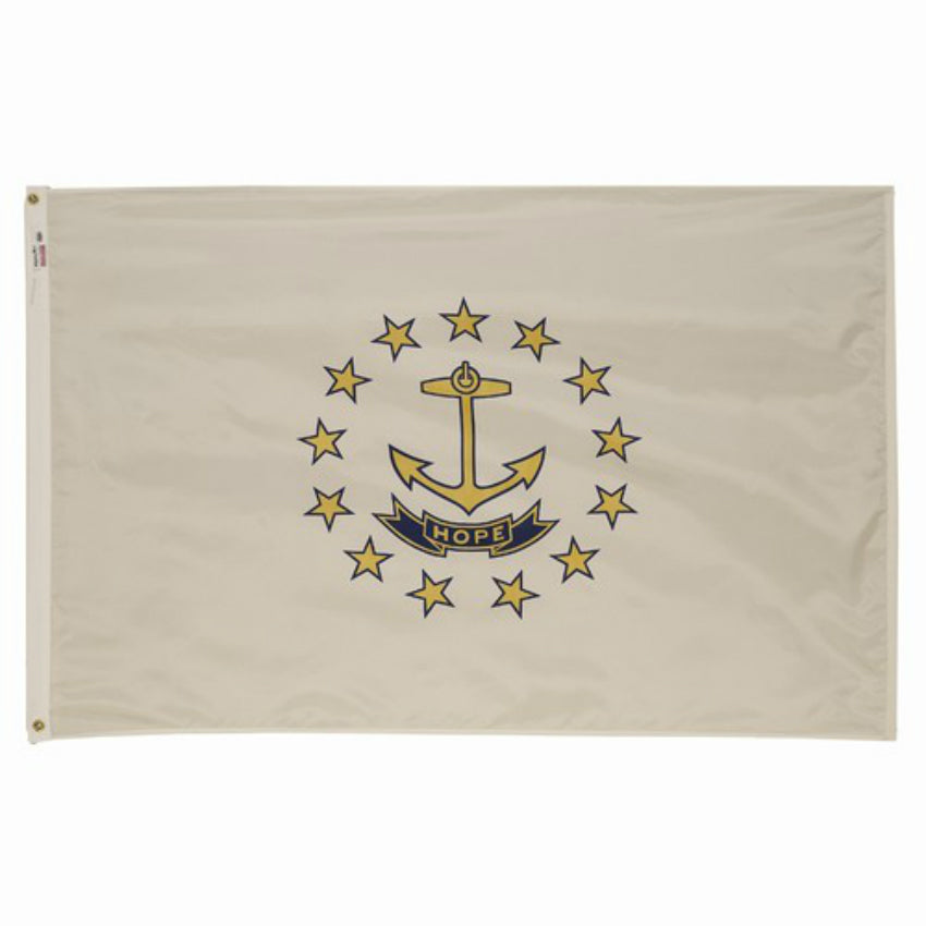 Valley Forge RI3 Perma-Nylon Rhode Island Flag, 3' x 5'