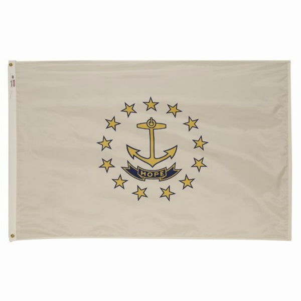 Valley Forge RI3 Perma-Nylon Rhode Island Flag, 3' x 5'