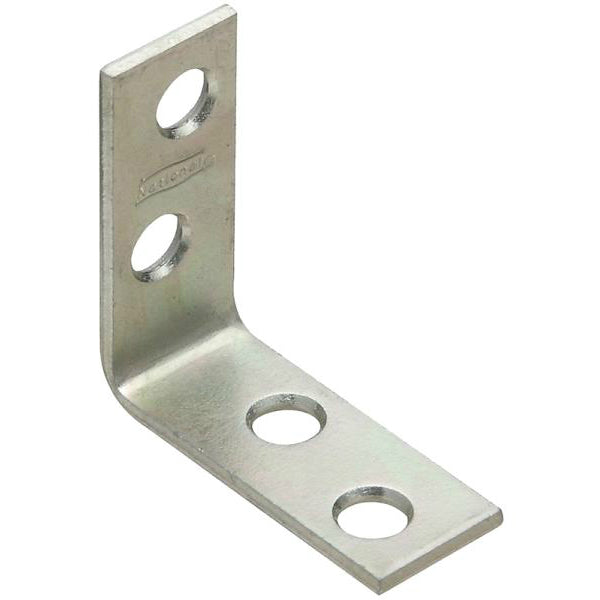 National Hardware N236-030 Galvanized Steel Corner Brace with Screws, 1-1/2"