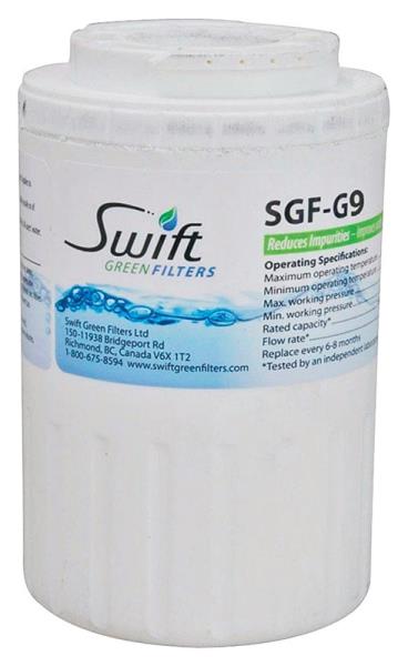 Swift Green Filters SGF-G9/RX  Refrigerator Water Filter, 3-3/16" Dia x 5" L