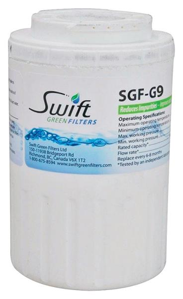 Swift Green Filters SGF-G9/RX  Refrigerator Water Filter, 3-3/16" Dia x 5" L