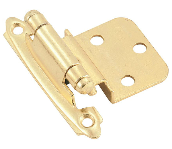 Amerock BP34283/BPR34283 Self-Closing Hinge with 3/8" Inset, Polished Brass