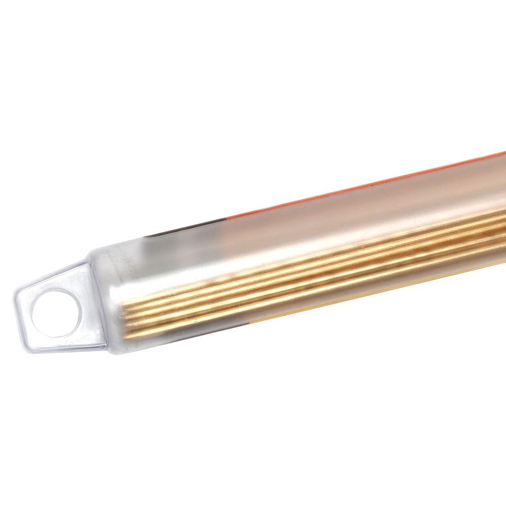 Forney® 48300 Low Fuming Bare Brass Gas Brazing Rod, 3/32" x 18", 10-Count