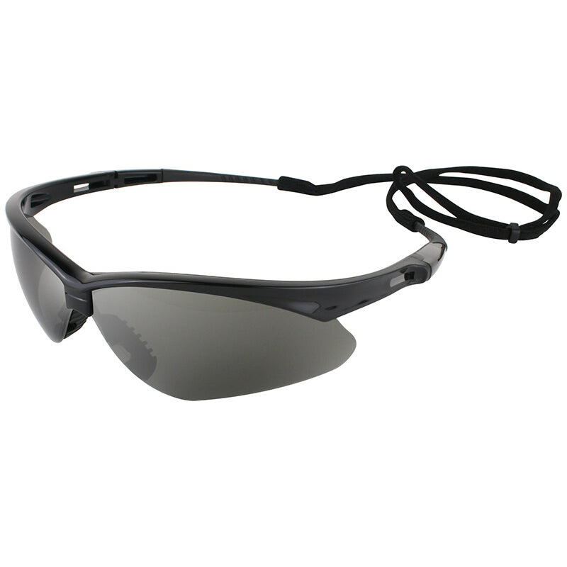 Jackson 3000356 Nemesis Safety Glasses with Black Frame & Smoke Mirror Lens