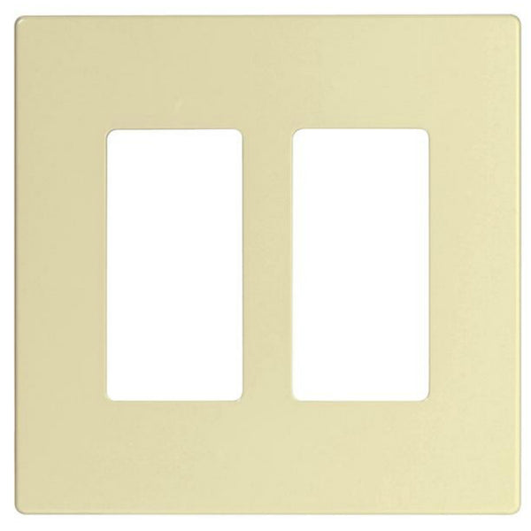 Cooper Wiring PJS262LA Screwless Polycarb-Decorator Wallplates, L-Almond, 2-Gang