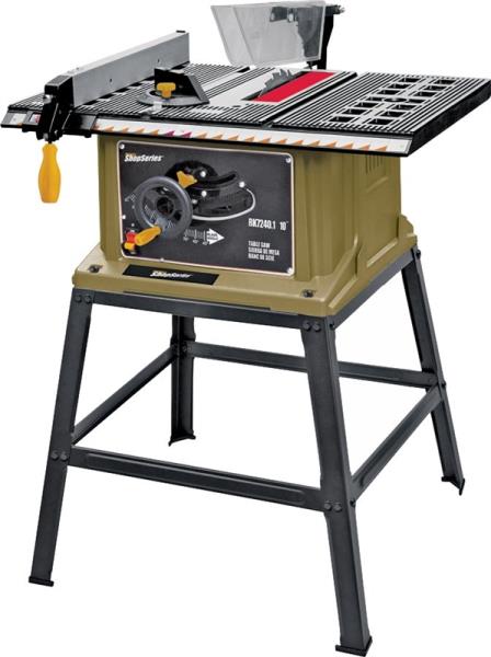 Rockwell SS7202 Bench Top Table Saw, 120 VAC, 5/8" Arbor