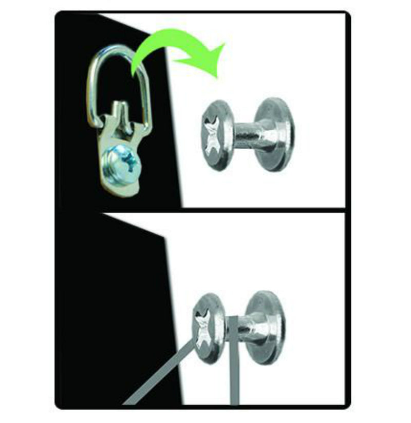 Hangman BCO-4T Double-Headed Outdoor Bear Claw Hangers, 1/4" Collar, 4-Pack