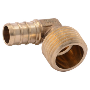 SharkBite® UC280LFA PEX Barb Adapter Elbow, 1/2" x 1/2" MNPT