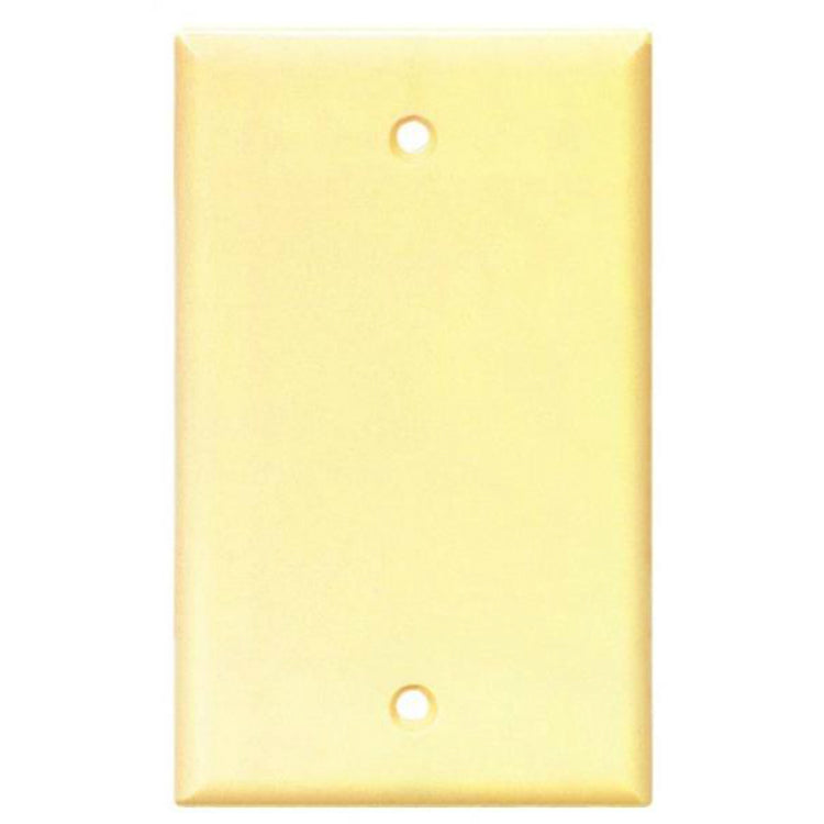 Cooper Wiring 2129V-BOX Standard Size Blank Wallplates Thermoset, Ivory, 1-Gang
