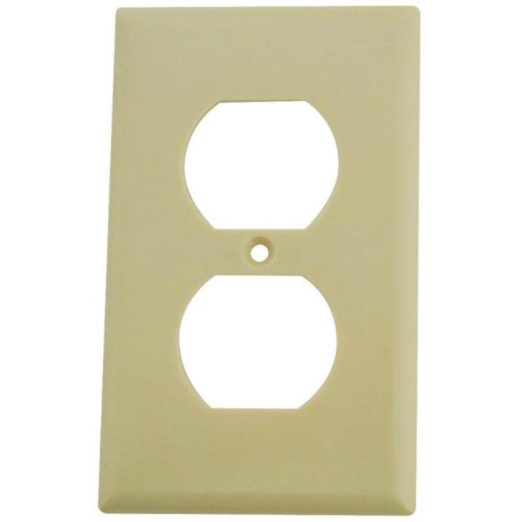 Cooper Wiring 2132V-BOX Duplex Receptacle Wallplates Thermoset, Ivory, 1-Gang