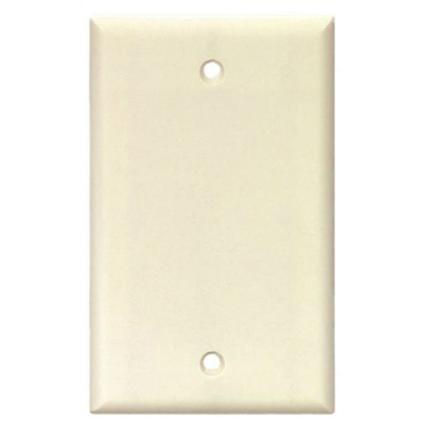 Cooper Wiring 2129W-BOX Standard Size Blank Wallplates Thermoset, White, 1-Gang