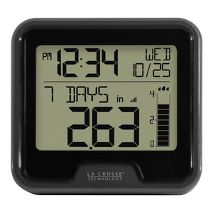 La Crosse 724-1409 Digital Rain Gauge with Indoor Temperature, 32°F to 99°F