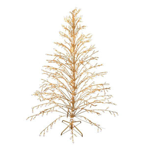 Santa's Forest 60949 Prelit Christmas Weeping Tree, Clear, 6'