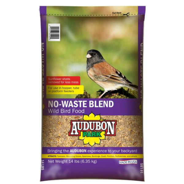 Audubon Park 12618 No-Waste Blend Wild Bird Food, 14 Lbs