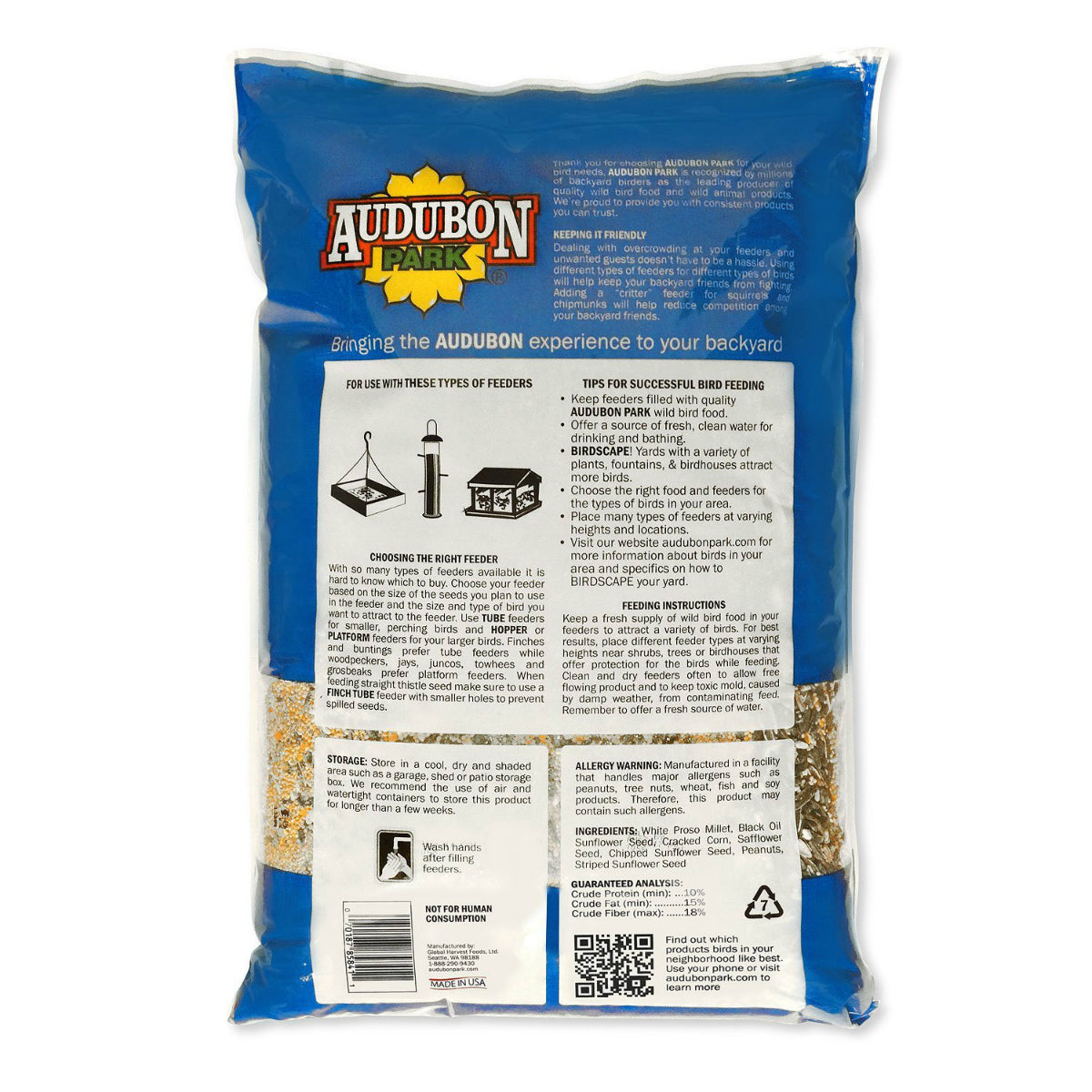 Audubon Park 12241 Songbird Blend Wild Bird Food, 14 Lbs