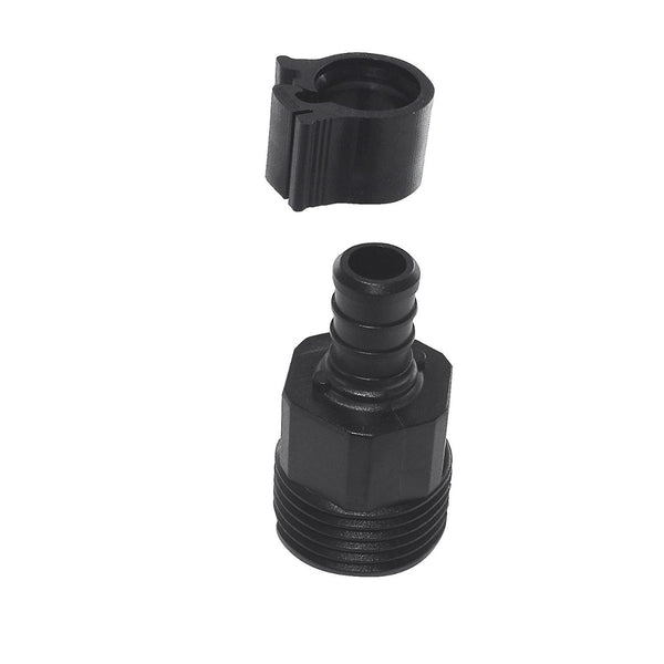 PEXLock 30867 Black Swivel Adapter with Clamp, 1/2" x 3/4"