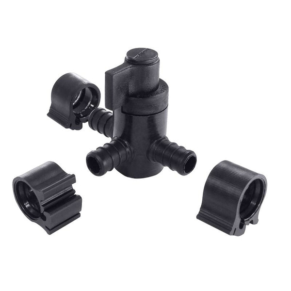 PEXLock 5484555 Center Drain Valve with Clamps, 1/2" x 1/2" x 1/2"