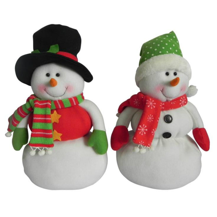 Santa's Forest 49211 Plush Christmas Snowman, Assorted, 16"