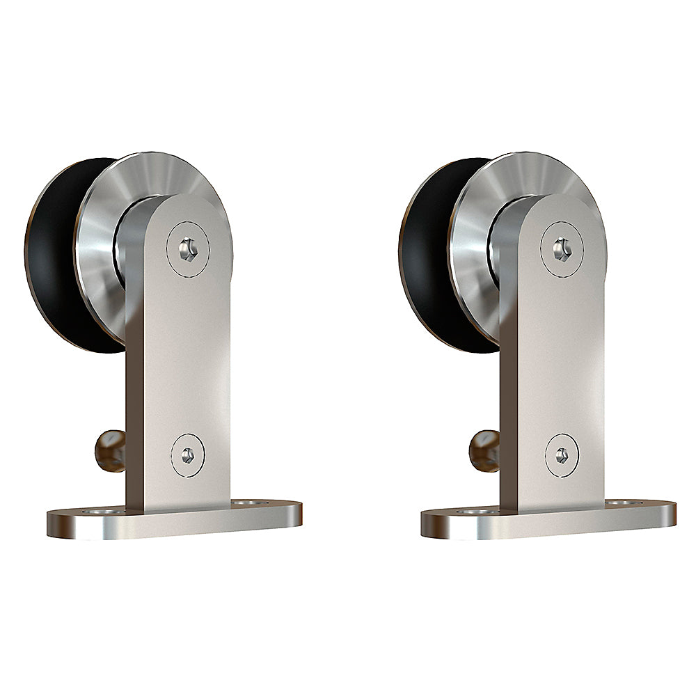 National N187-074 Sliding Door Hardware Top Mount Hangers, Stainless Steel