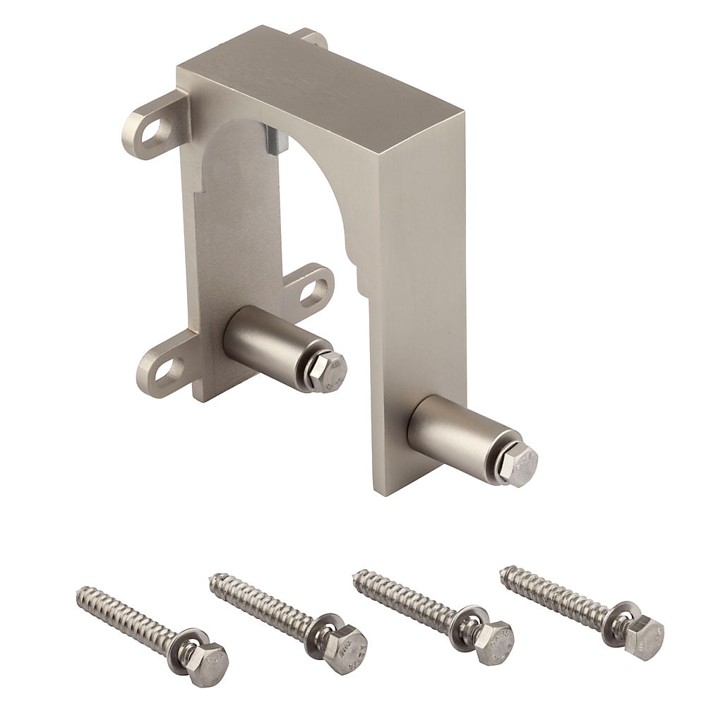 National N187-102 Sliding Door Hardware Bypass Bracket, Satin Nickel