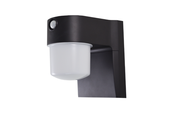 Power Zone O-JJ-700-MB Motion-Activated LED Security Light, Black, 9W, 700 Lm