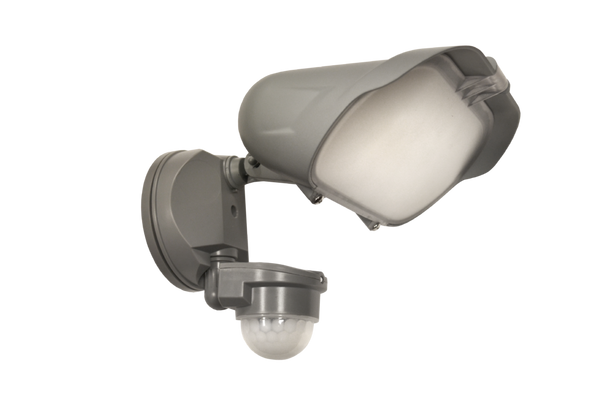 Power Zone O-V-5500M-G Motion-Activated LED Security Light, Grey, 58W, 5500 lm