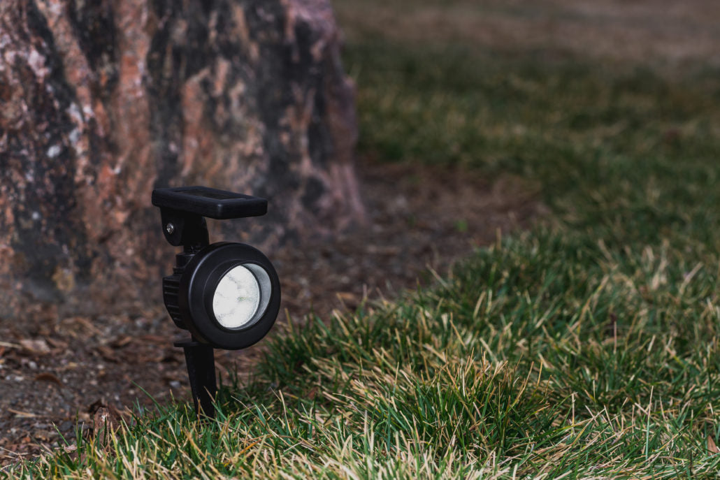 Power Zone O-L-75-D Dusk-To-Dawn Solar Landscape LED Spotlight, 75 Lumens