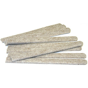Richelieu 93185TV Heavy-Duty Self Adhesive Felt Strips, Tan, 1/2" x 6", 9-Pack