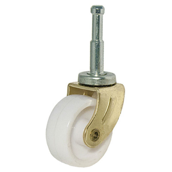 Richelieu F24402TV Light-Duty Furniture Wheel Caster, White, 1-5/8", 2-Pack