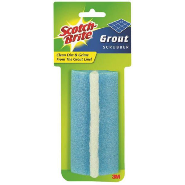 Scotch-Brite 544 No Scratch Foam Grout Scrubber, 9.2 " x 4", Blue/White