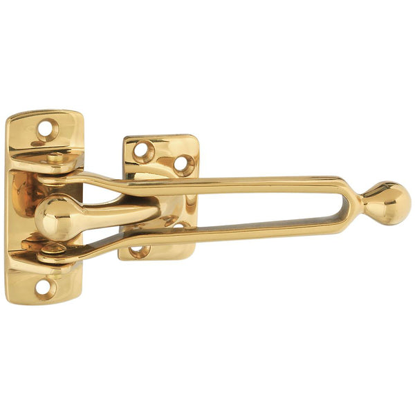 National Hardware N198-044 Door Security Guard, Solid Brass