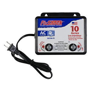 Fi-Shock EAC10A-FS AC-Powered Electric Fence Energizer, 10-Acre